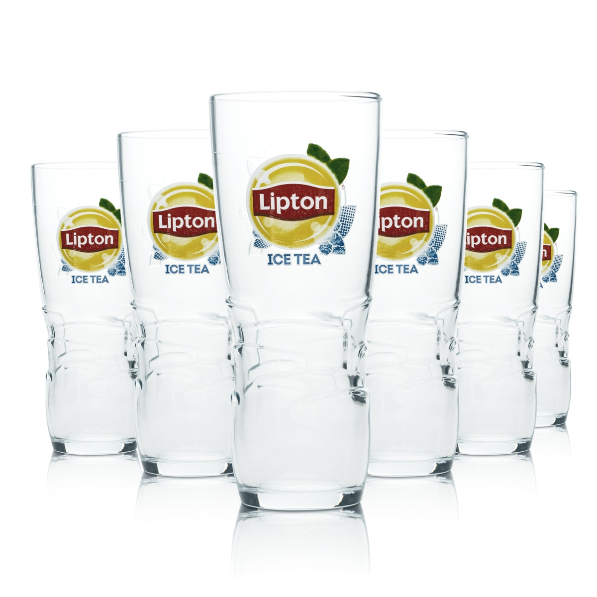 6x Lipton Thé glacé Verre 0,3 l Gobelet Contour Verres à cocktail Longdrink Gastro Bar