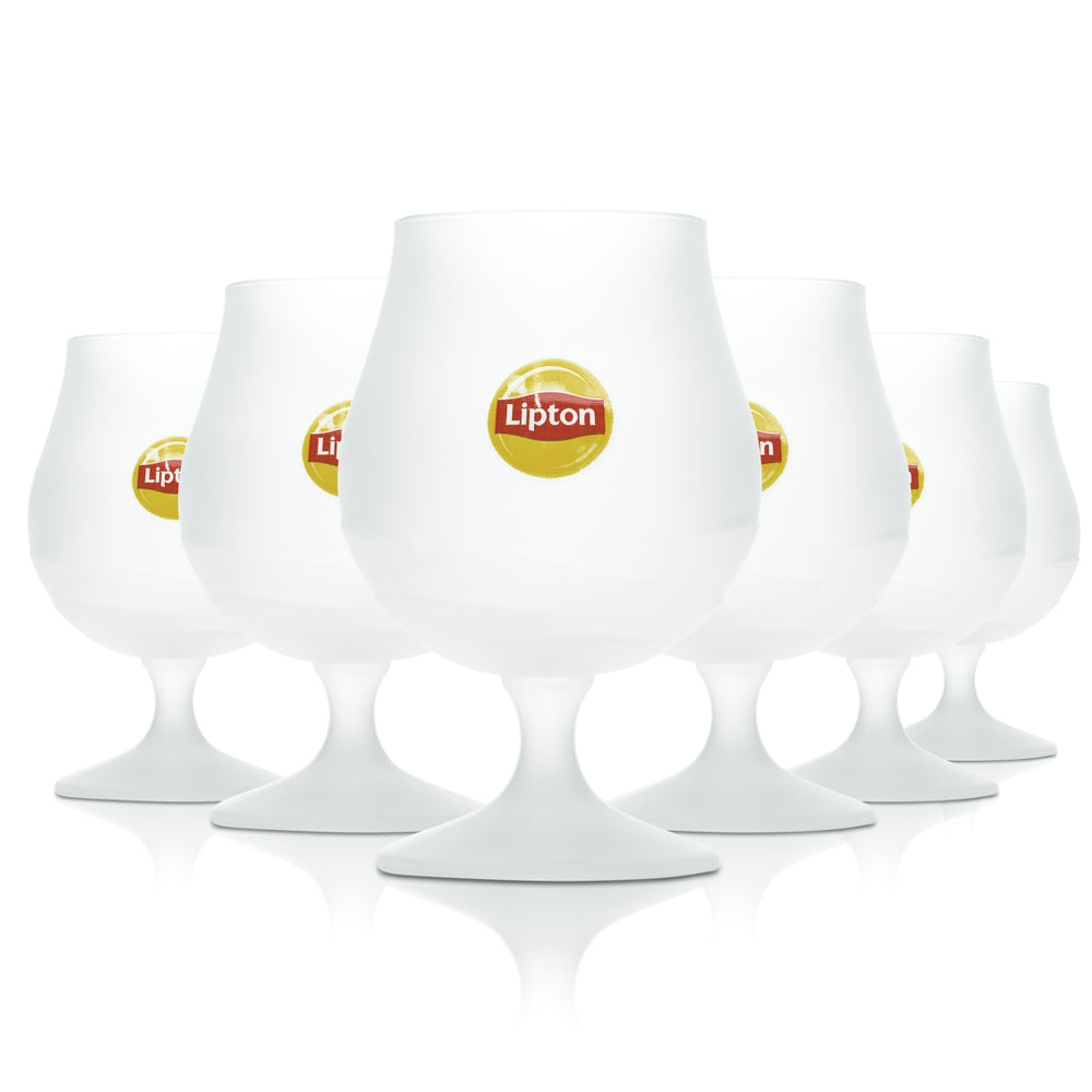 6 verres à thé glacé Lipton 0,3 l Tulipe Calice Coupe Verres à cocktail givrés Longdrink