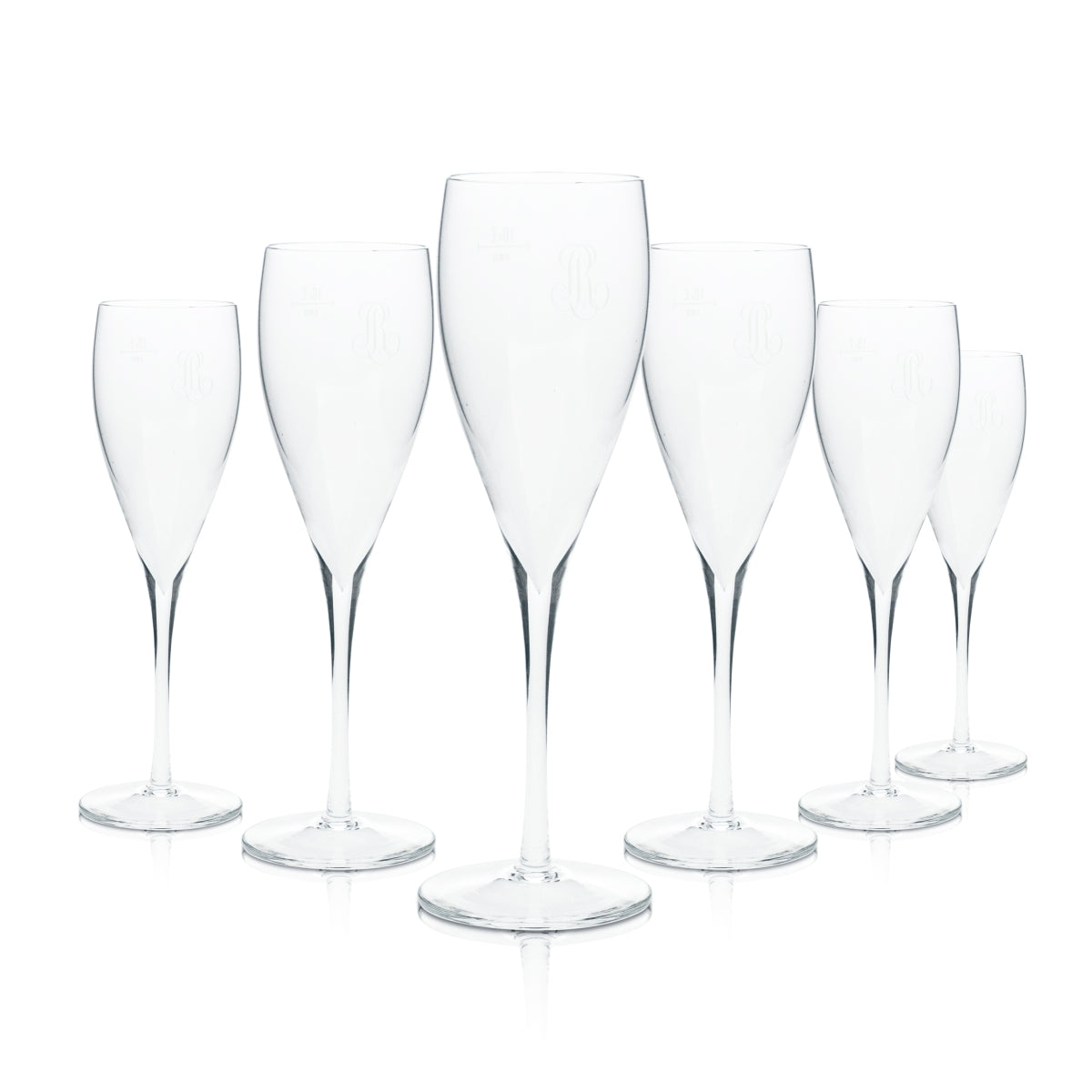 6x Verres à champagne Louis Roederer 0,1 l Flûte Calice Apéritif Vin mousseux Verres en cristal
