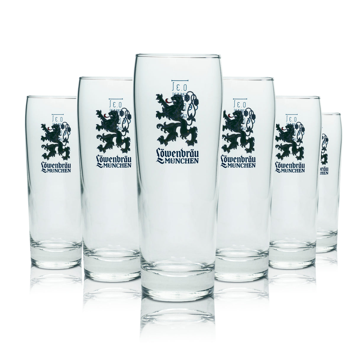 6 verres à bière Löwenbräu 0,3 l Nouveau logo ! Verres Willi Cup Beer Helles Bar – Vue 4