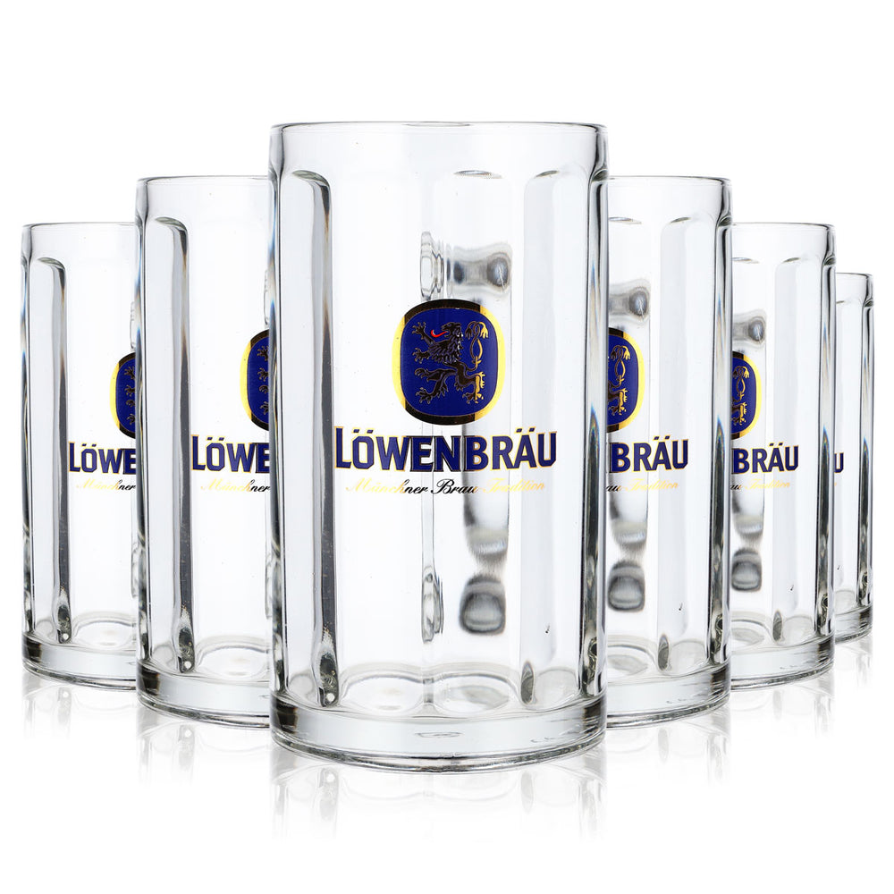 6 verres à bière Löwenbräu de 0,5 l (lot de 6)
