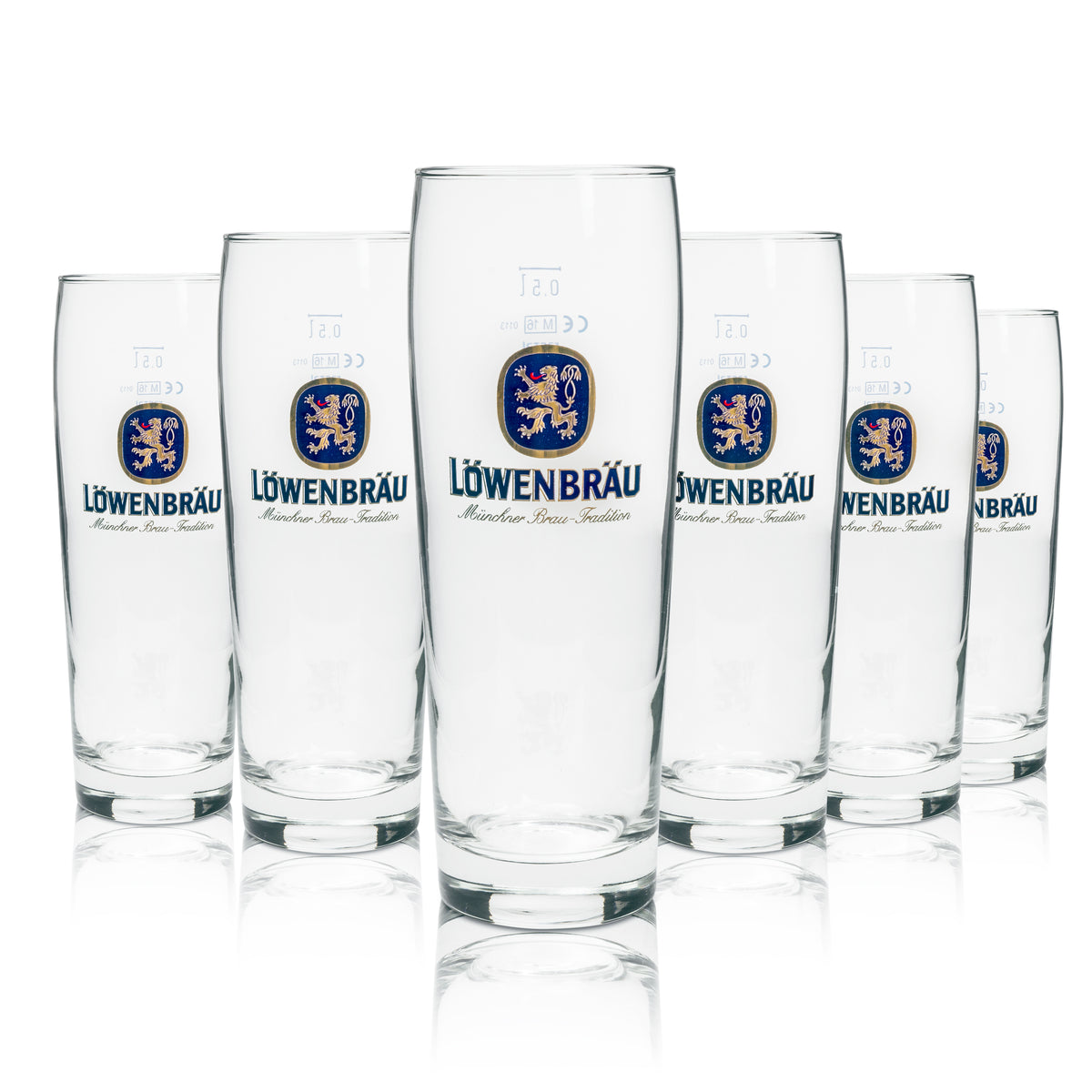 6 verres à bière Löwenbräu 0,5 l Willi Becher Rastal – Vue 4