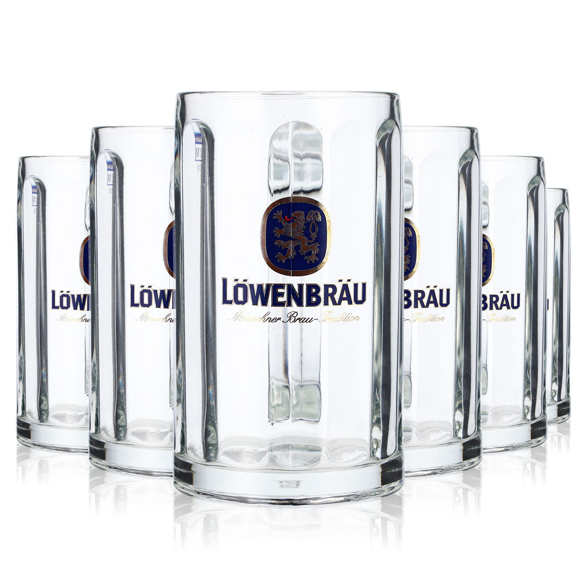 6 verres à bière Löwenbräu 0,3 l Krug Seidel Bierhumpen Rastal Glückauf B-WARE – Vue 2