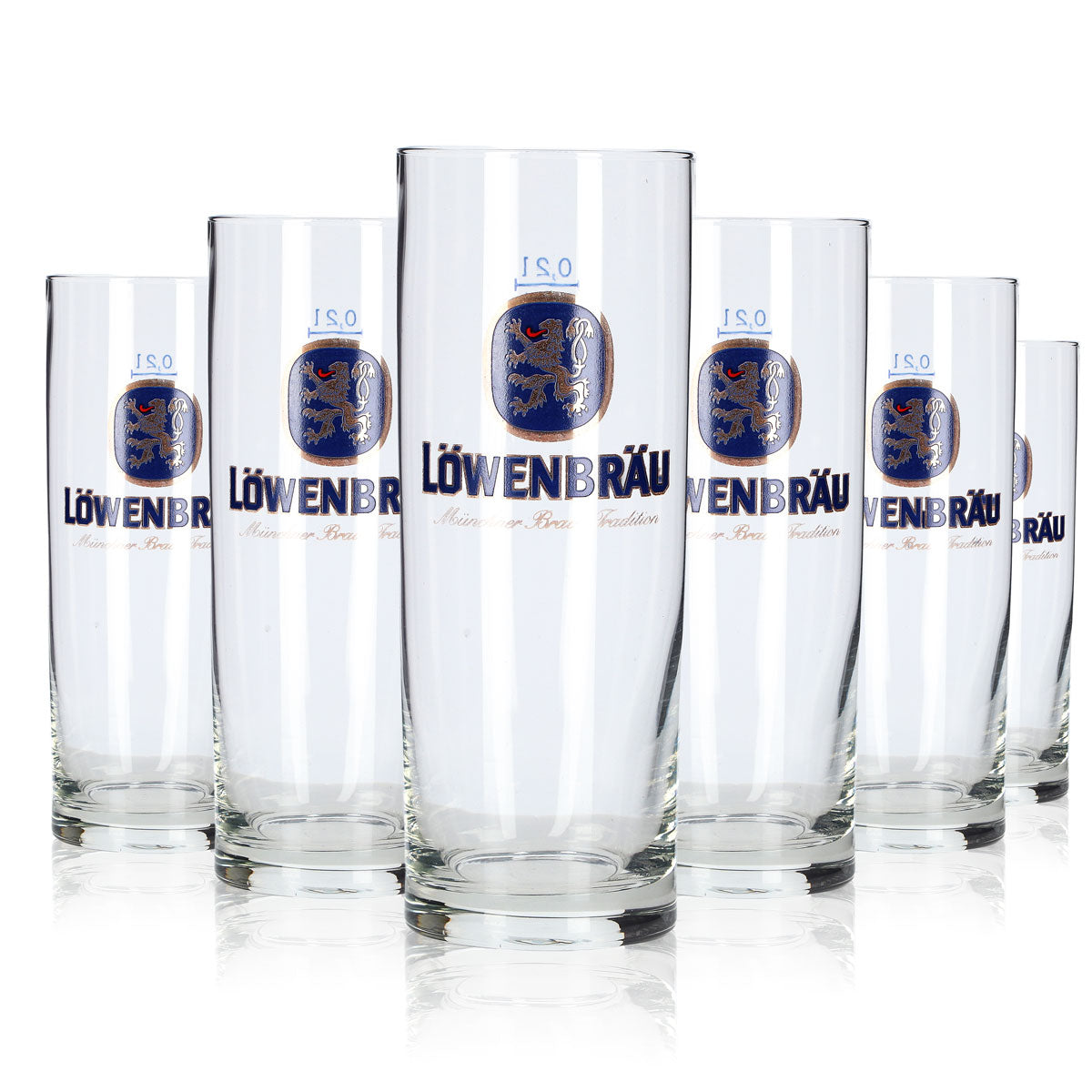 6 verres Löwenbräu 0,2 l Willi Becher, verre à bière blonde, set de verres, brasserie bavaroise – Vue 5