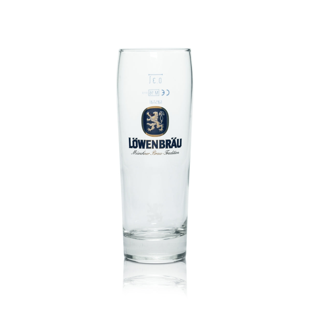6 verres Löwenbräu 0,3 l Willi Becher Verres Brasserie Gastronomie Calibrés Bavière – Vue 2