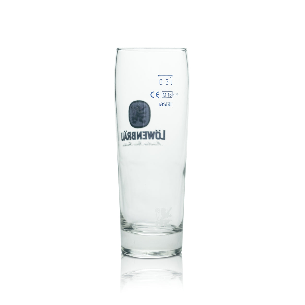 6 verres Löwenbräu 0,3 l Willi Becher Verres Brasserie Gastronomie Calibrés Bavière – Vue 3