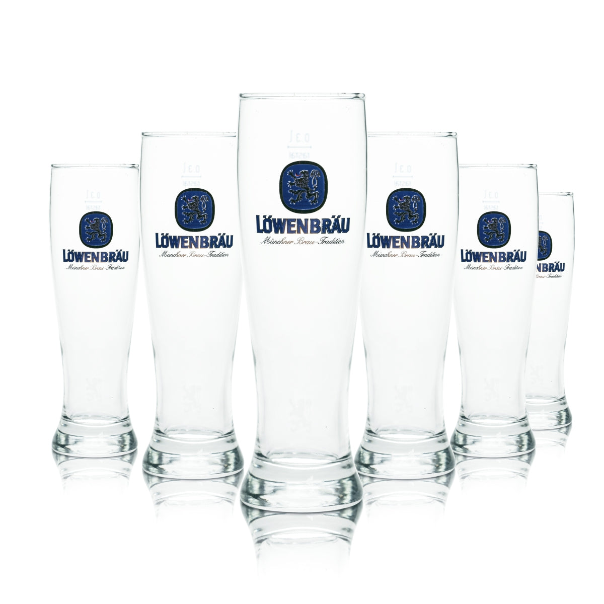 6 verres à bière Löwenbräu Weißbier 0,3 l Hefe Kristall Weizen Brasserie Munich