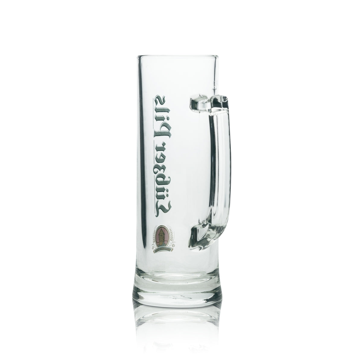 6 chopes à bière Lübzer Pils 0,4 l avec anse, verres Seidel, brasserie Lübz – Vue 4