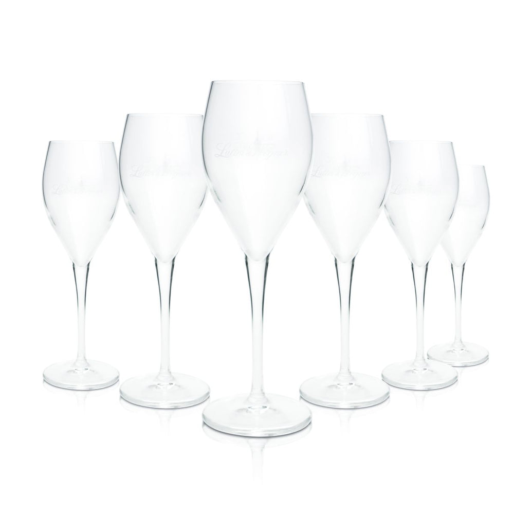 6 flûtes à champagne Lutter & Wegner, 0,1 l, verres à champagne, verres à vin mousseux, coupe à champagne