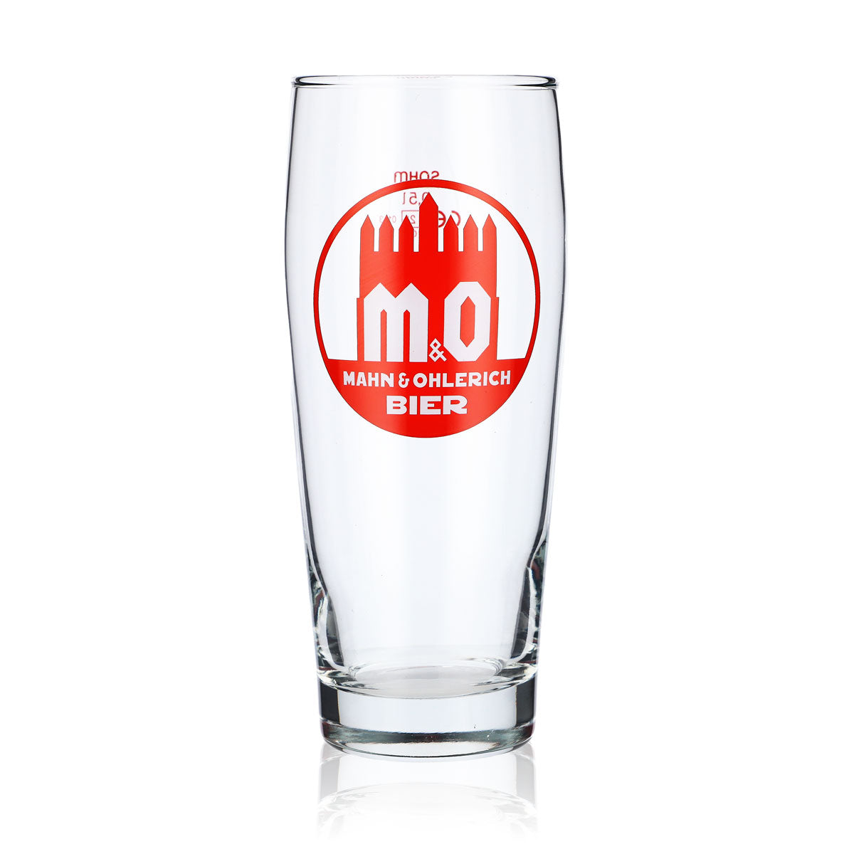 6 verres à bière Mahn & Ohlerich 0,5 l avec logo Willi-Becher orange Sahm – Vue 2