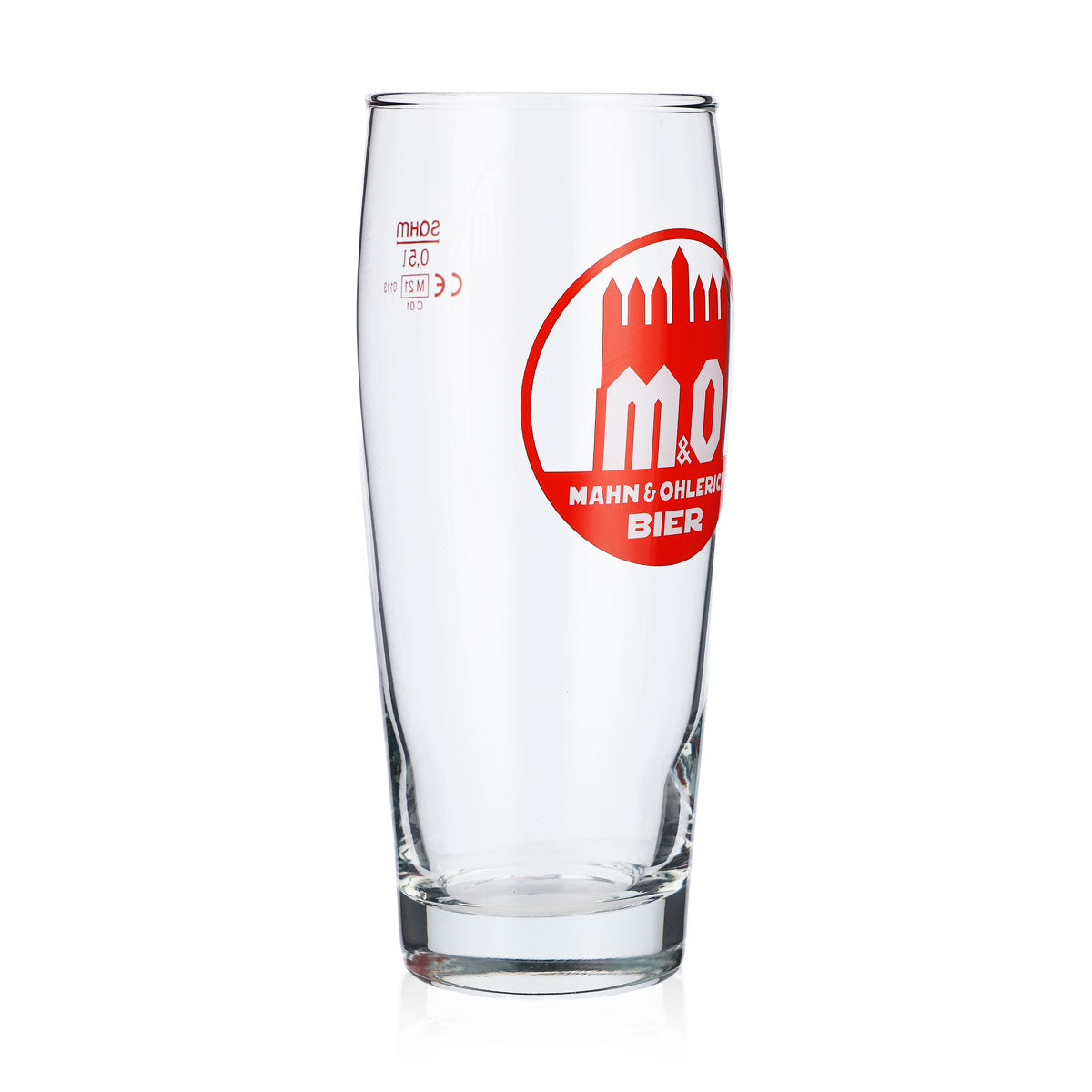 6 verres à bière Mahn & Ohlerich 0,5 l avec logo Willi-Becher orange Sahm – Vue 3