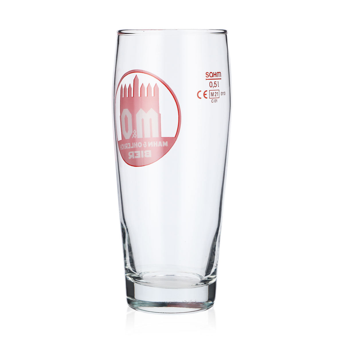 6 verres à bière Mahn & Ohlerich 0,5 l avec logo Willi-Becher orange Sahm – Vue 4