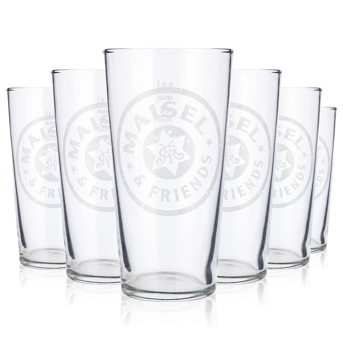 6 verres à bière Maisel Weisse Willibecher Frankonia 0,5 l blanc satiné – Vue 6