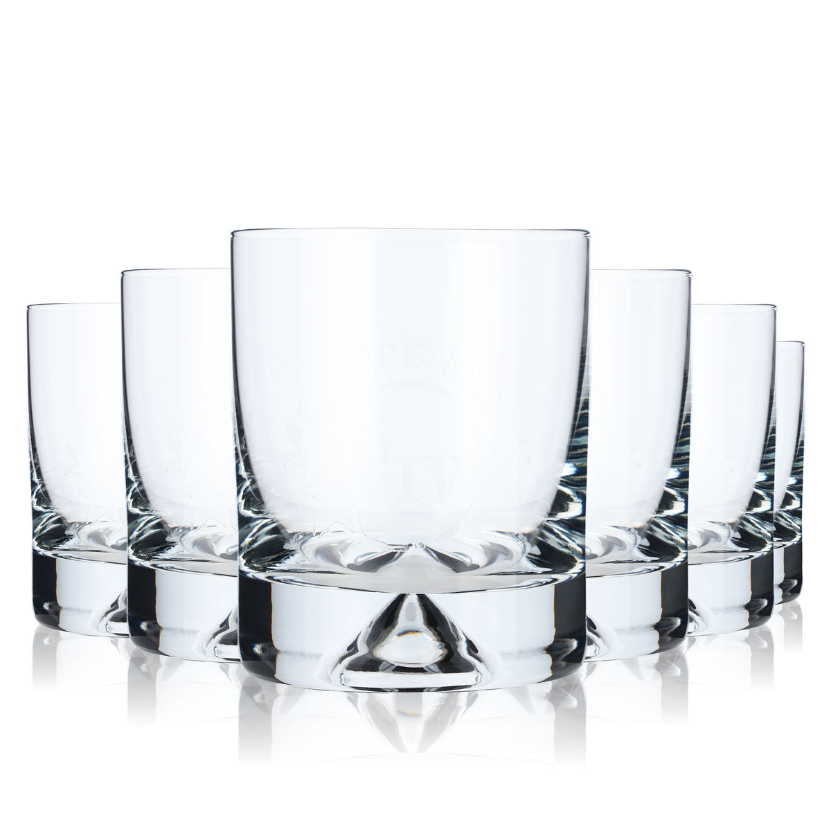 6 verres à whisky Makers Mark 0,3 l Verres Tumbler à pied épais Logo STD