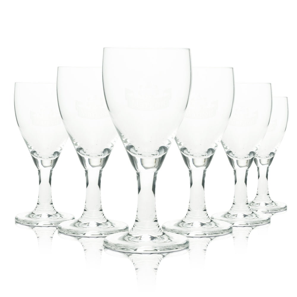 6x Margon Verre à eau Verre stylisé Logo blanc Ritzenhoff