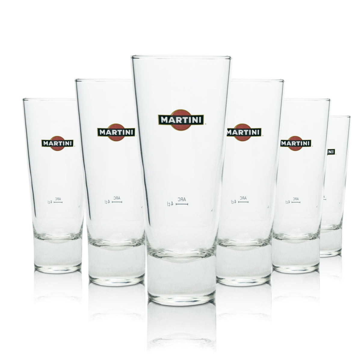 6 verres à martini Longdrink style rétro en verre à vermouth, chêne, pour collectionneurs, usage professionnel