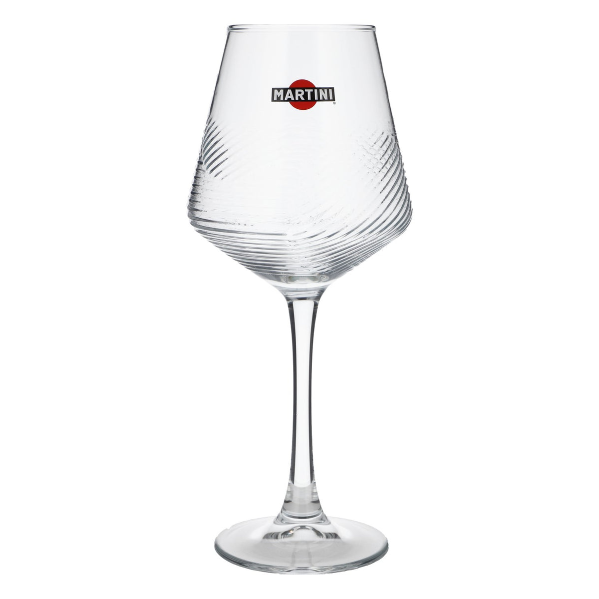 6 verres à martini Verre à pied 0,425 l Verres Verre à vin Motif en relief HH Global – Vue 3