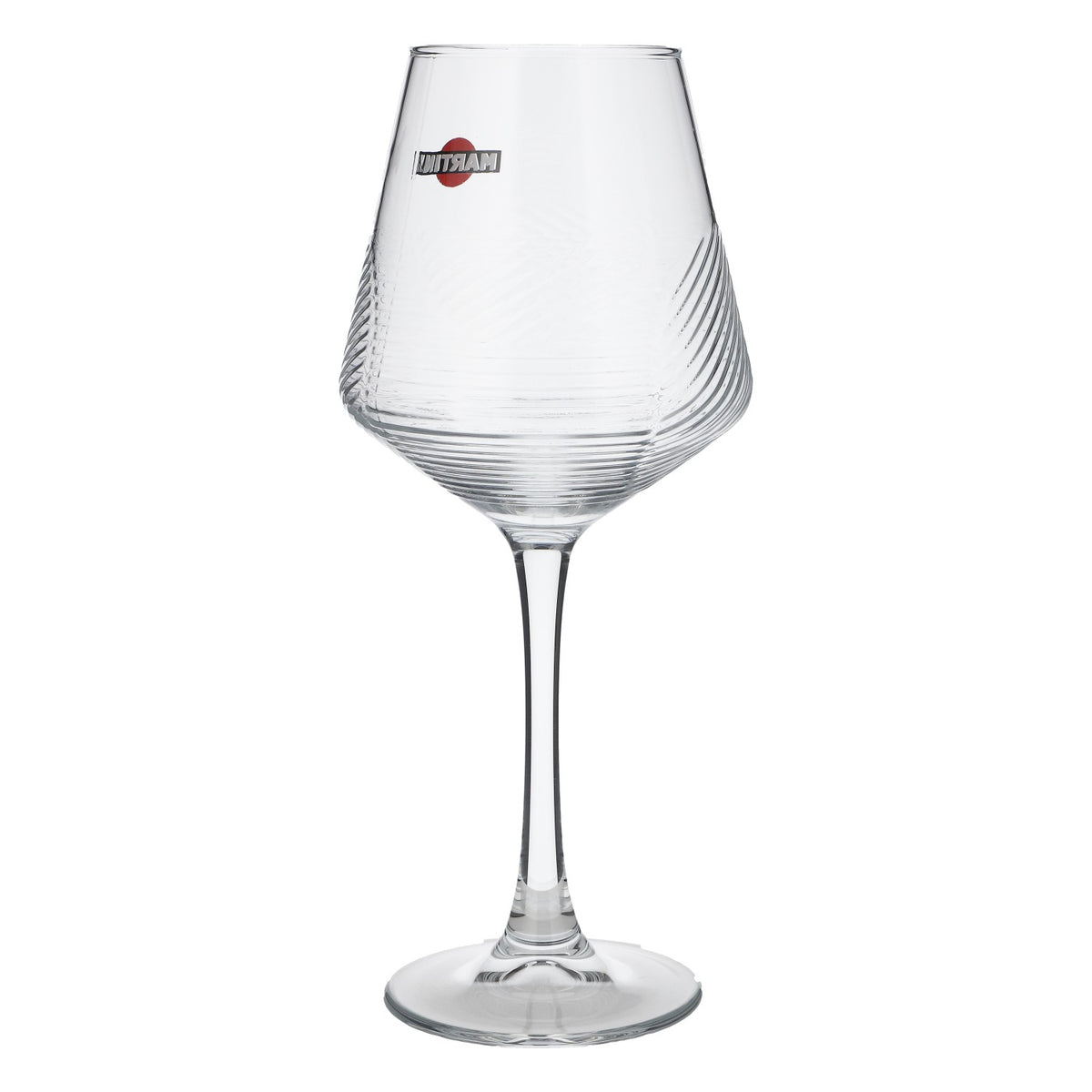 6 verres à martini Verre à pied 0,425 l Verres Verre à vin Motif en relief HH Global – Vue 5