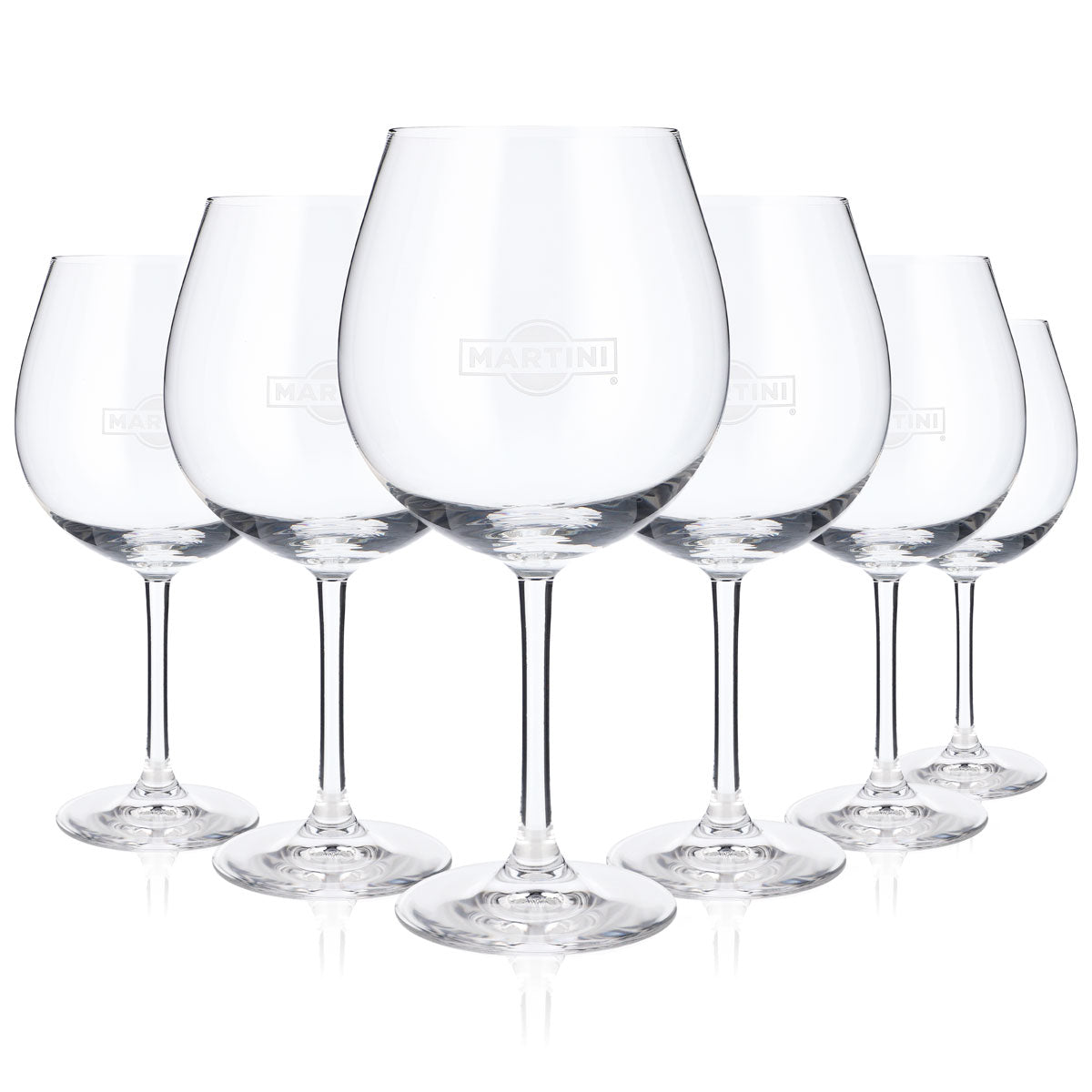 6 verres à martini Verre à pied 0,72 l Verre ballon Verre à pied Logo blanc Rastal – Vue 5