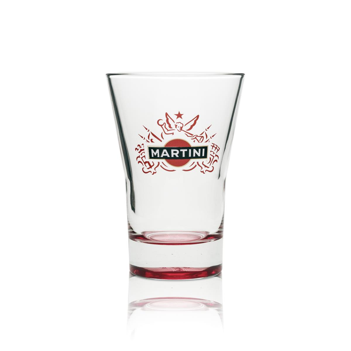 6 verres à martini Tumbler 31 cl, fond rouge – Vue 2
