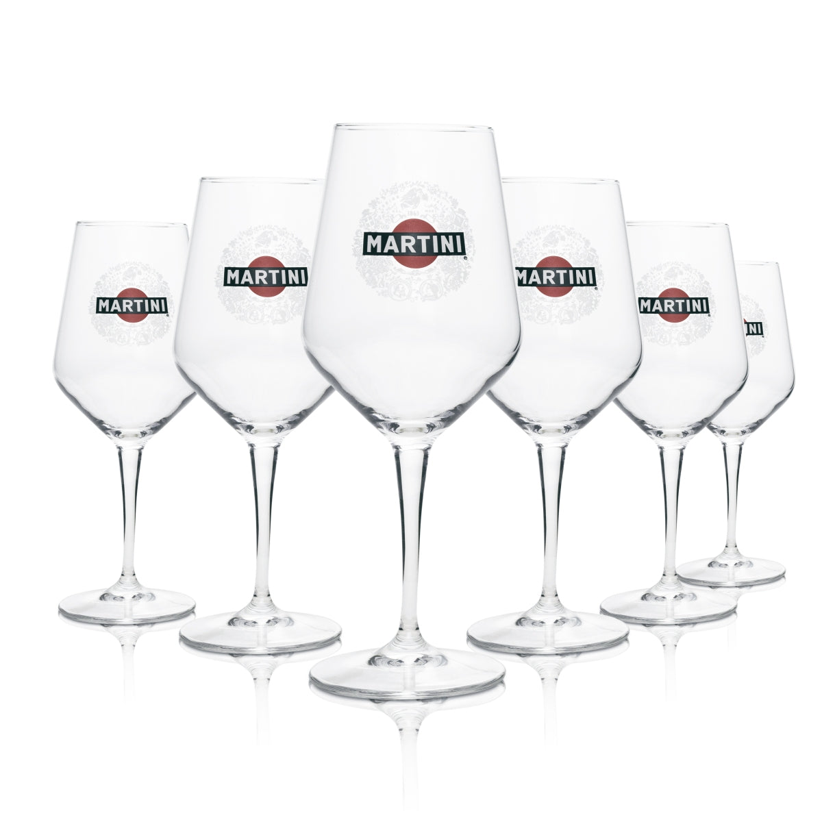 6 verres à vin Martni Wermut 440 ml