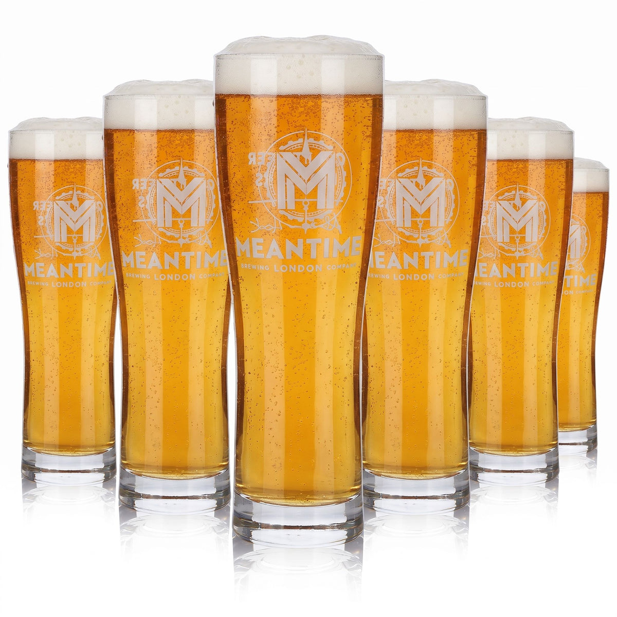 6 verres à bière Meantime de 0,5 l « Craft Beer Pioneers » Sahm