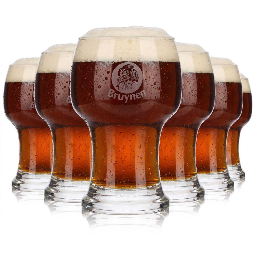 Lot de 6 verres à bière Mechelschen Bruynen, forme calice, 0,38 l, Durobor (lot de 6)