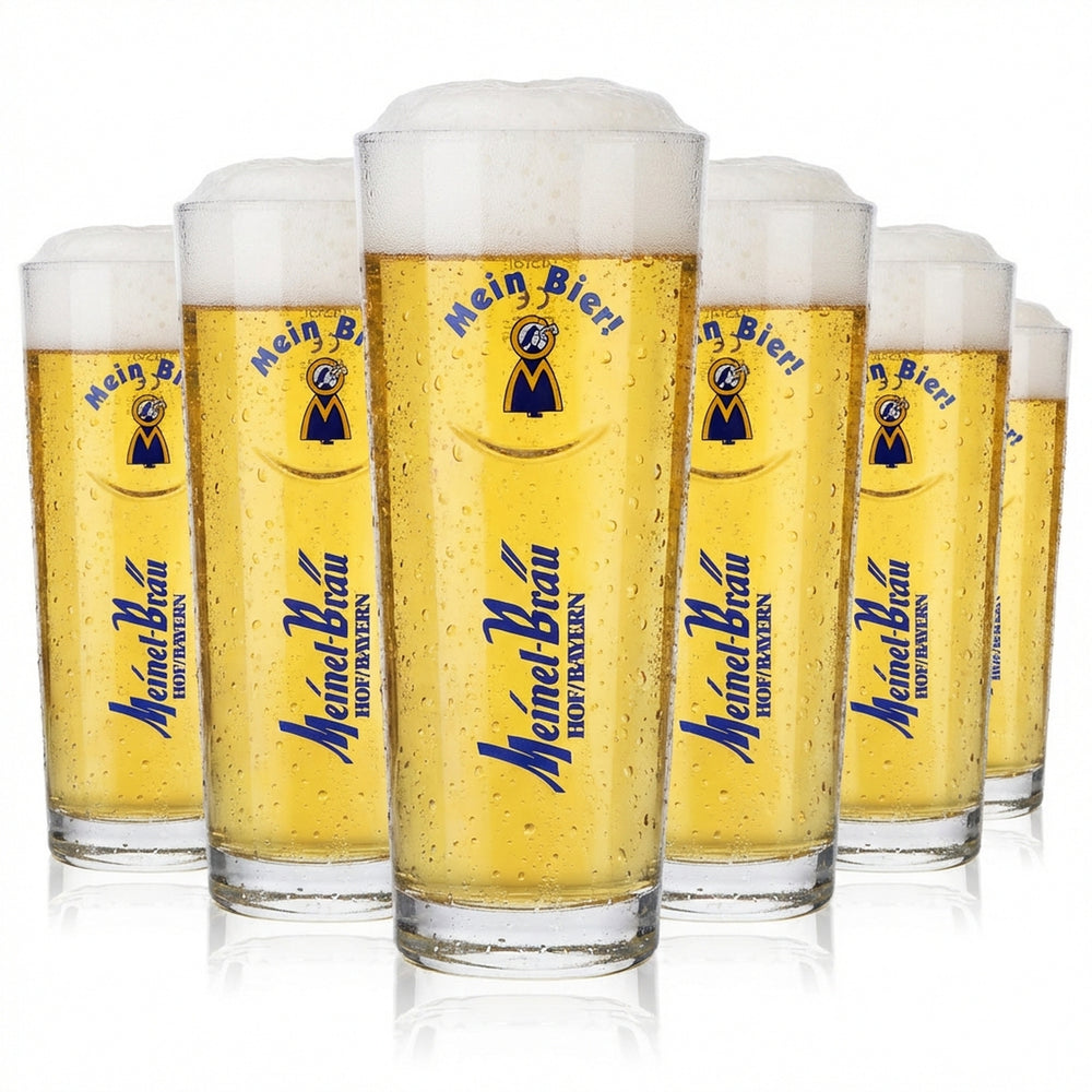 6x verres à bière Meinel Bräu Verres à bière Verres 0,3 l Willi Becher Rastal