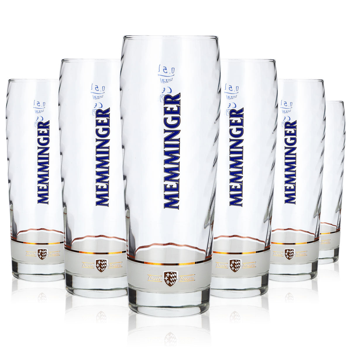 6 verres à bière Memminger de 0,5 l, modèle Rastal Bistro, verres à bière Willibecher (lot de 6)
