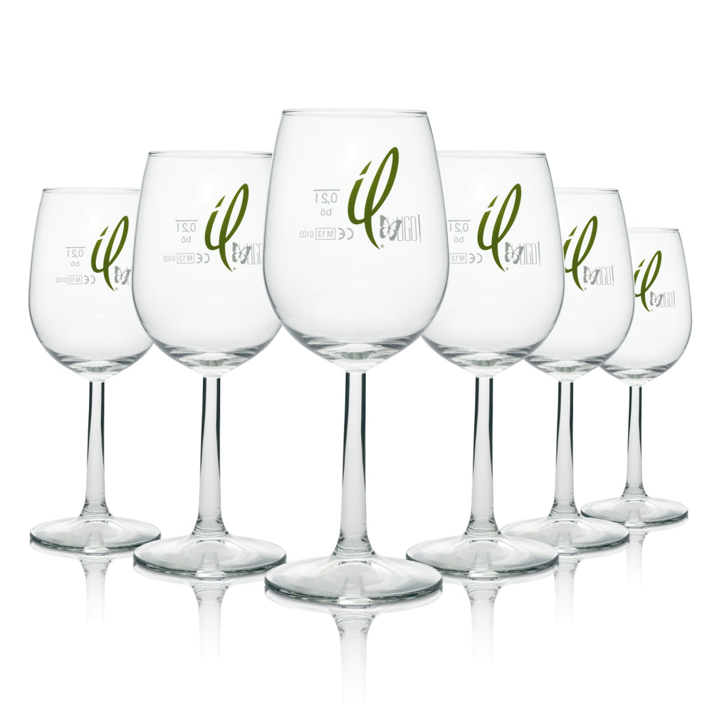 6x Verre à vin mousseux Mionetto Il Hugo Verre à vin 280 ml Böckling