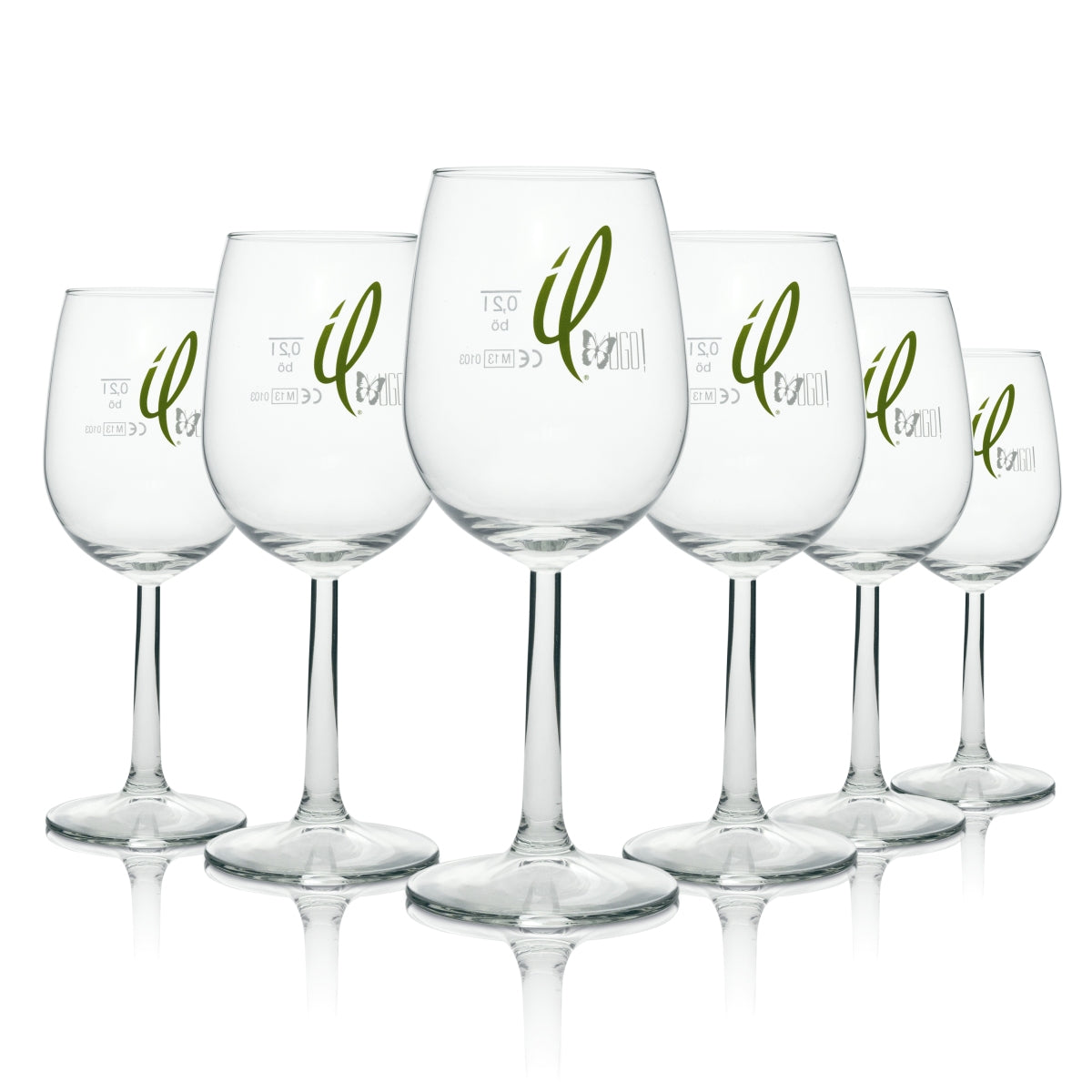 6x Verre à vin mousseux Mionetto Il Hugo Verre à vin 280 ml Böckling