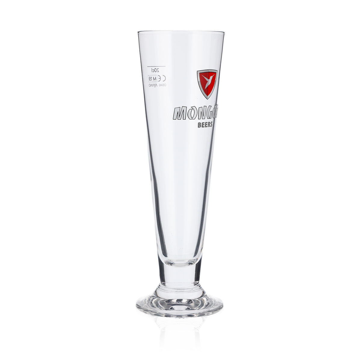 6 verres à bière Mongozo 0,2 l, verres tulipes, verres à bière – Vue 3