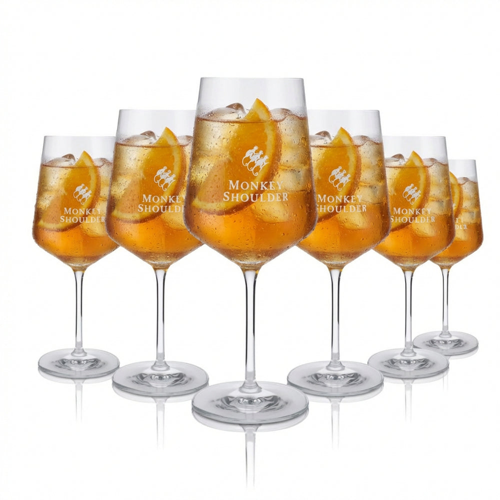 6 verres Monkey Shoulder 0,54 l Verres à vin Verres à whisky Verres à long drink Verres à apéritif
