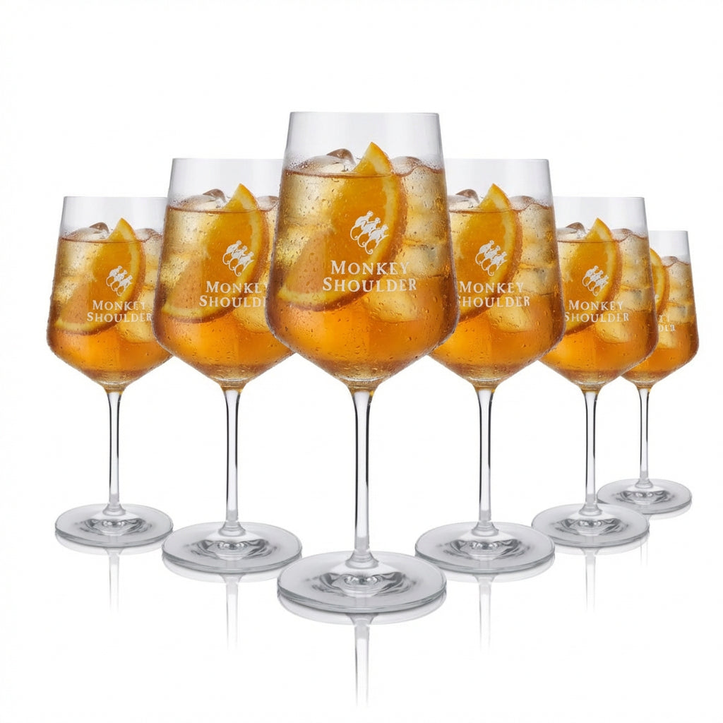 6 verres Monkey Shoulder 0,54 l Verres à vin Verres à whisky Verres à long drink Verres à apéritif