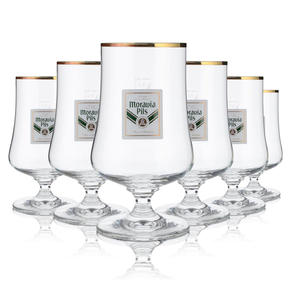 6 verres à bière Moravia 0,4 l Verres à pils Verres à bière Ritzenhoff