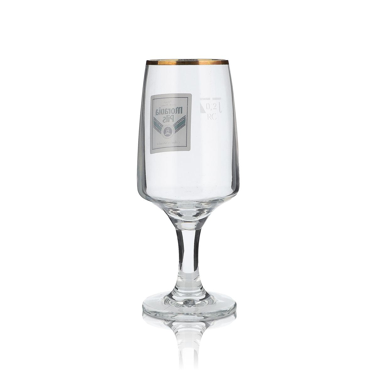 6 verres Moravia 0,2 l à bord doré, ensemble de verres à bière Pilstulpe, brasserie Gastro – Vue 4