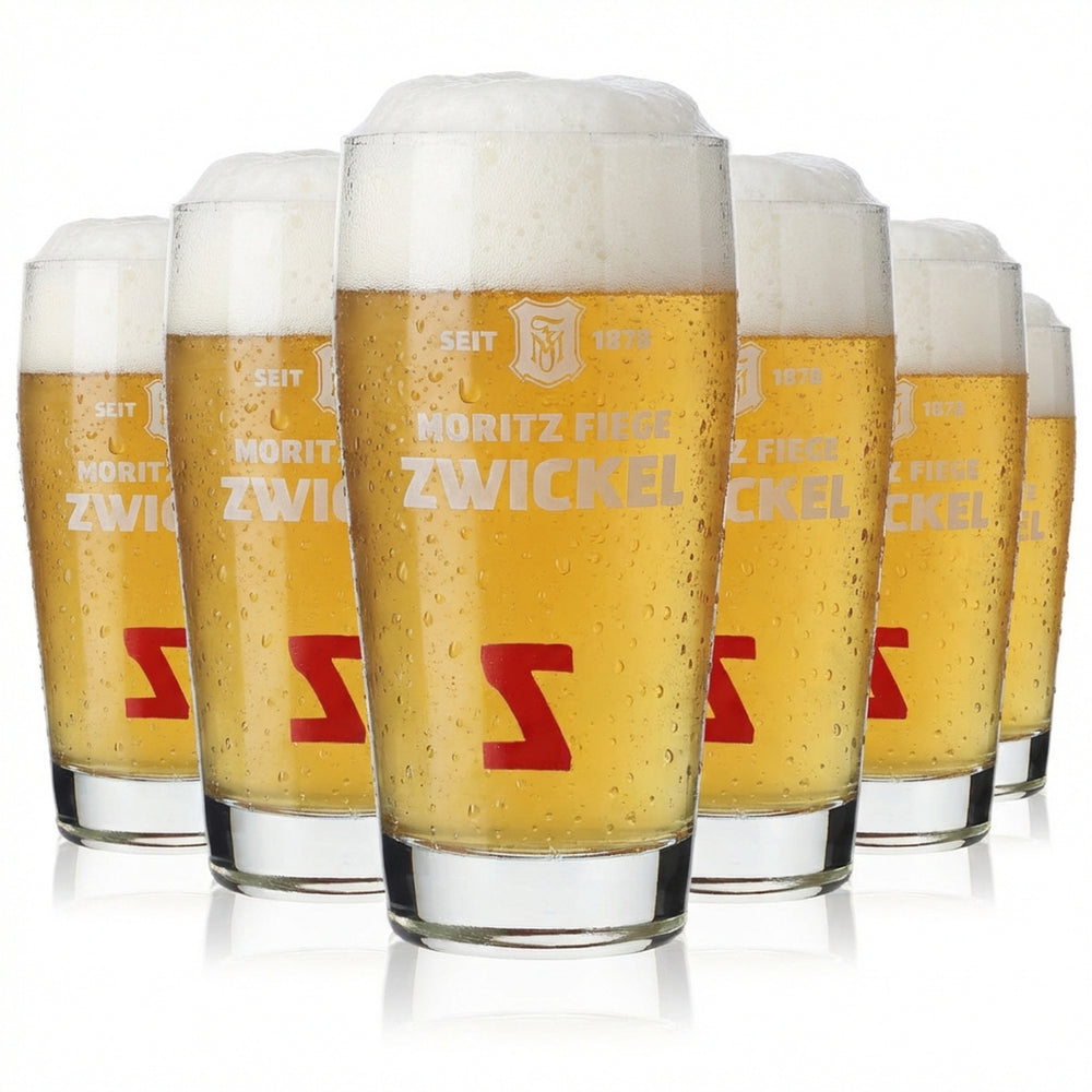 6 verres à bière Moritz Fiege 0,3 l Verres à bière Willibecher Gobelets « Z »