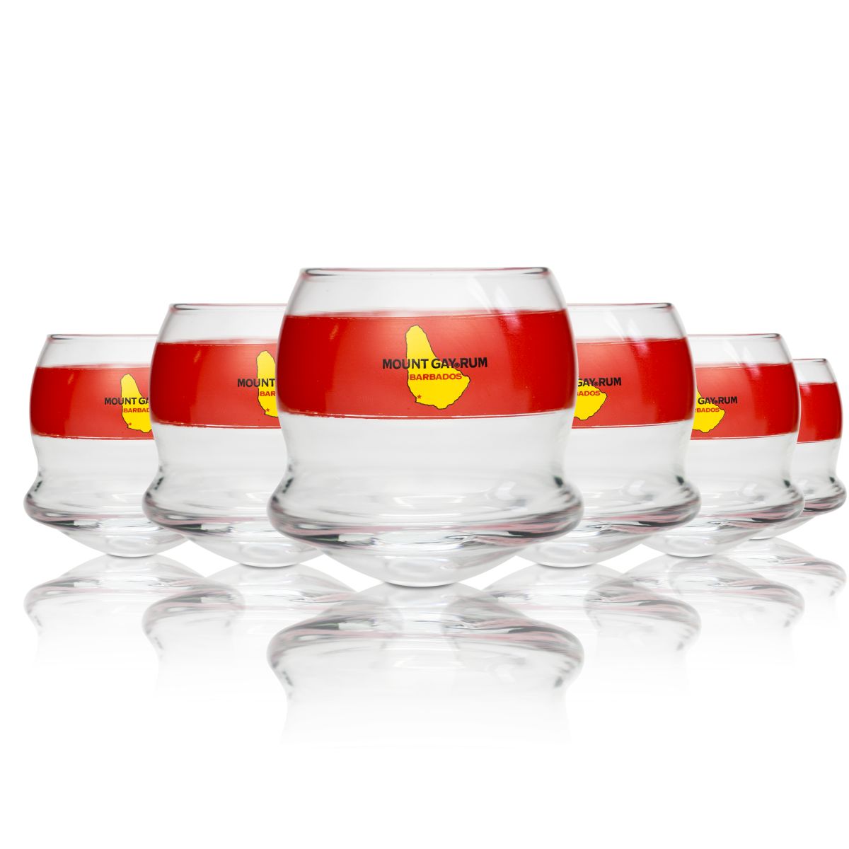 6 verres à rhum Mount Gay 0,25 l Verres à cocktail Verres à punch Mojito Daiquiri