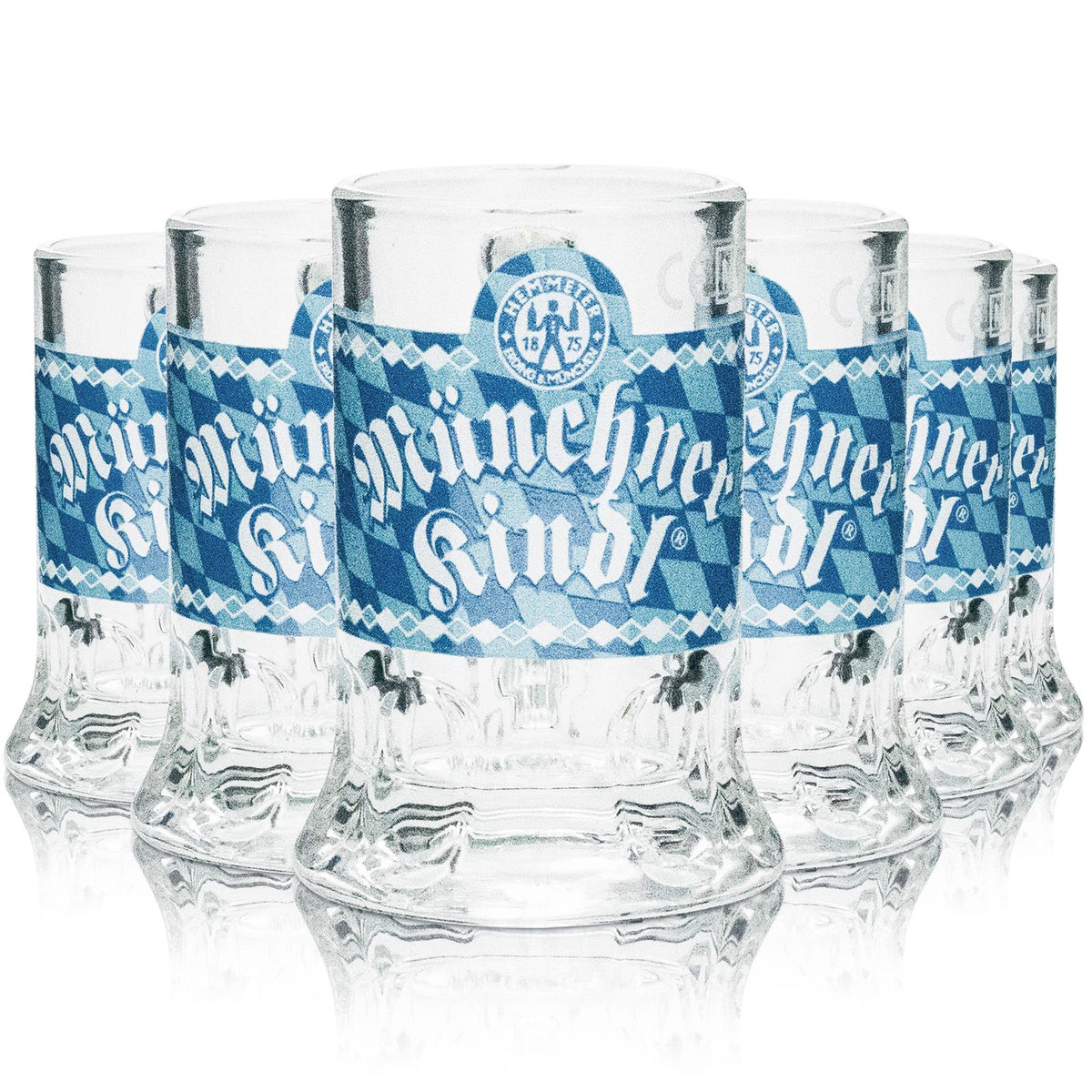 6x verre à shot Müncher Kindl Mini verre à bière Bavière