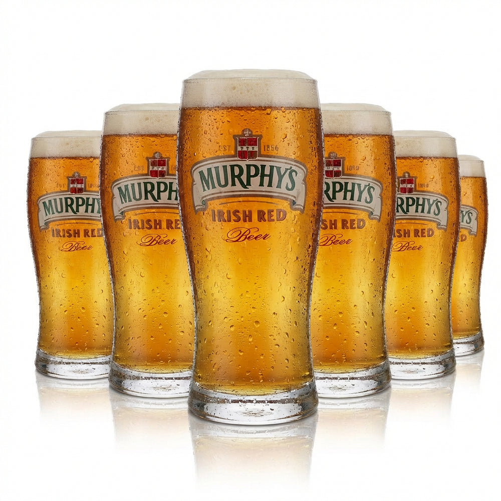 6 verres à bière Murphy's 0,4 l Verres à bière Irish Pint Verre à bière Irish Red