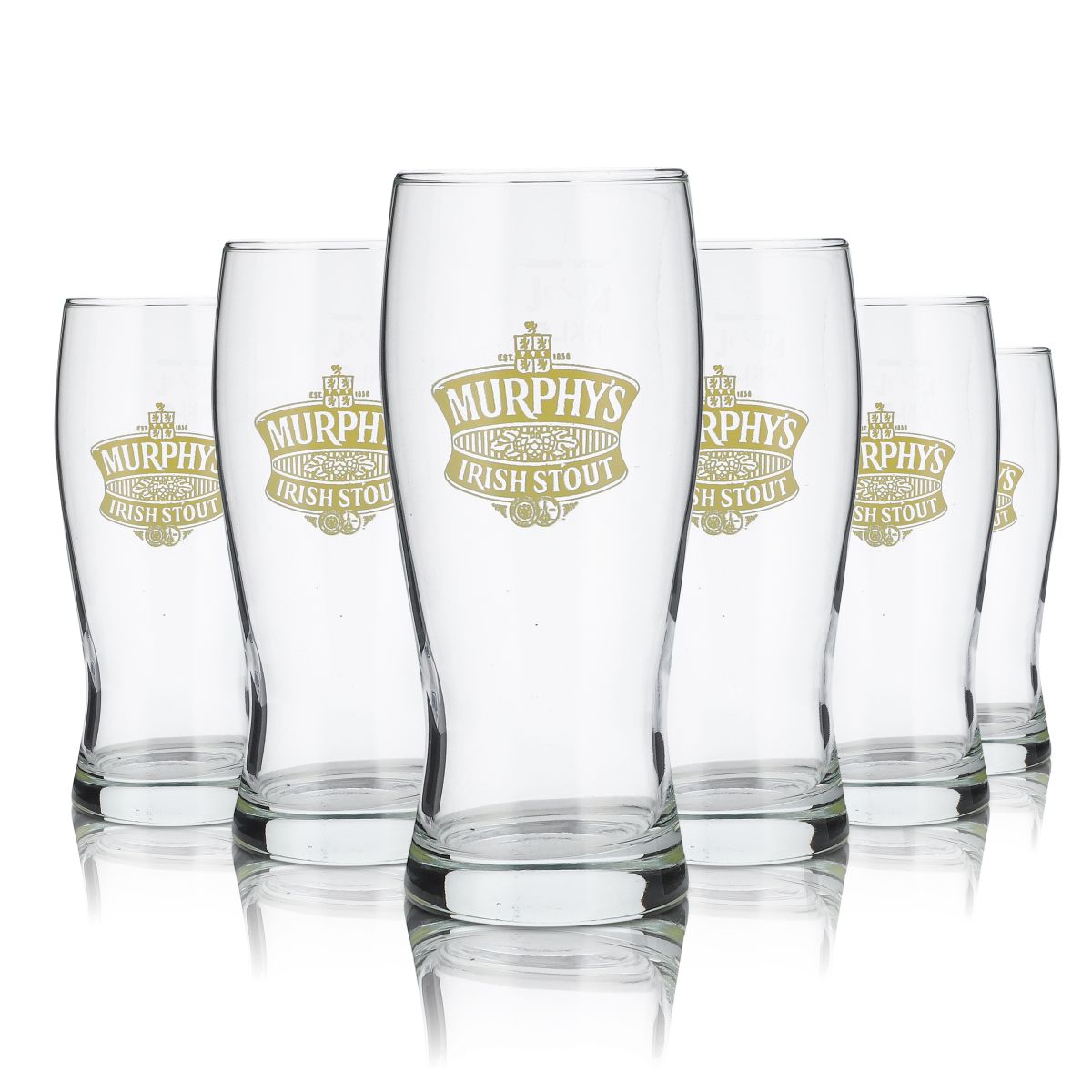 6x verres Murphy's 0,25 l Irish Stout Pint Beer verre à bière ensemble de verres brasserie