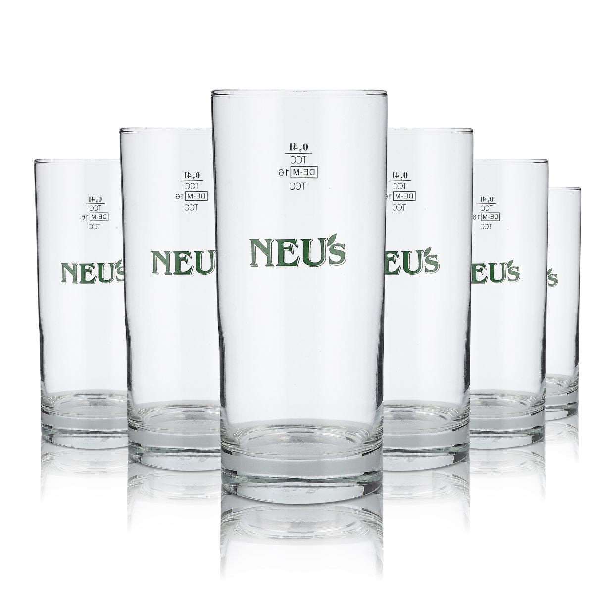 6x Neus verre 0,4l tige verres à boire set jus eau minérale soda