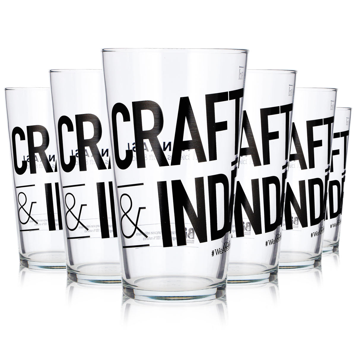 6 verres à bière Ninkasi de 0,5 l, verres Craft & Inde Rastal Conil (lot de 6)