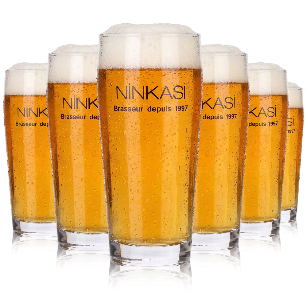 Lot de 6 verres à bière Ninkasi 0,33 l « Brasseur depuis 1997 » Arcoroc (lot de 6)