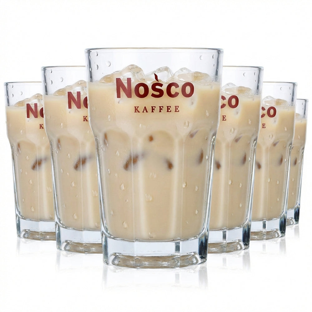 6x Nosco Verre à café 0,3 l Verres à café Verre à expresso Verre à latte