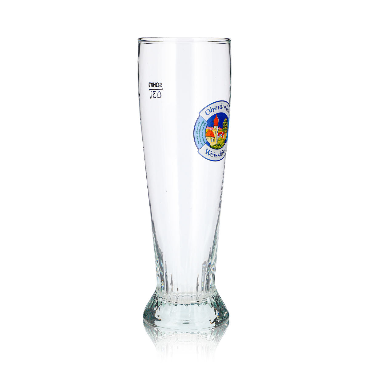 Lot de 6 verres à bière Oberdorfer 0,3 l, bière blanche, motif en relief « Sahm » (lot de 6) – Vue 4