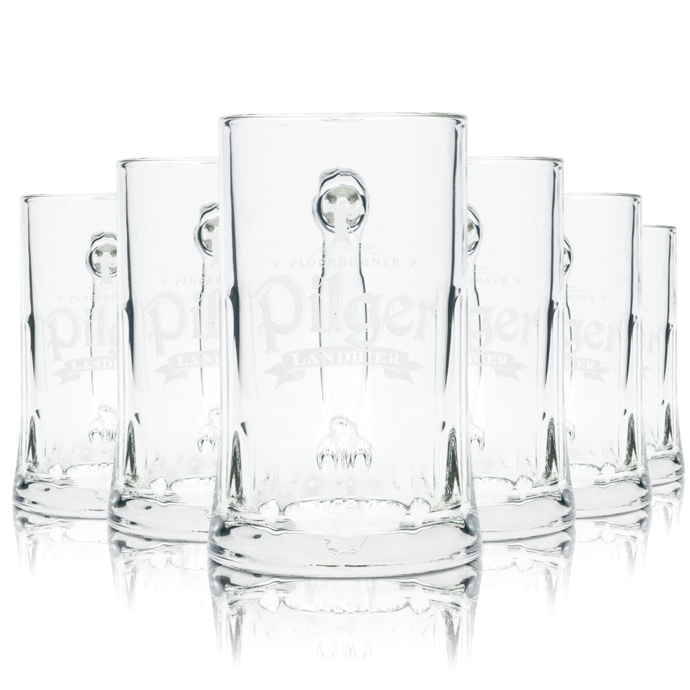 6 verres à bière Paderborner Pilger 0,3 l, chopes Salzbourg Seidel, verres à bière Landbier Henkel