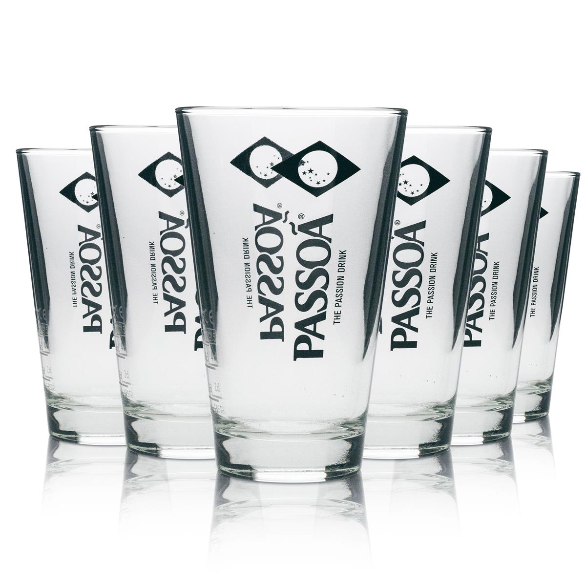 6 verres à liqueur Passoa Longdrink