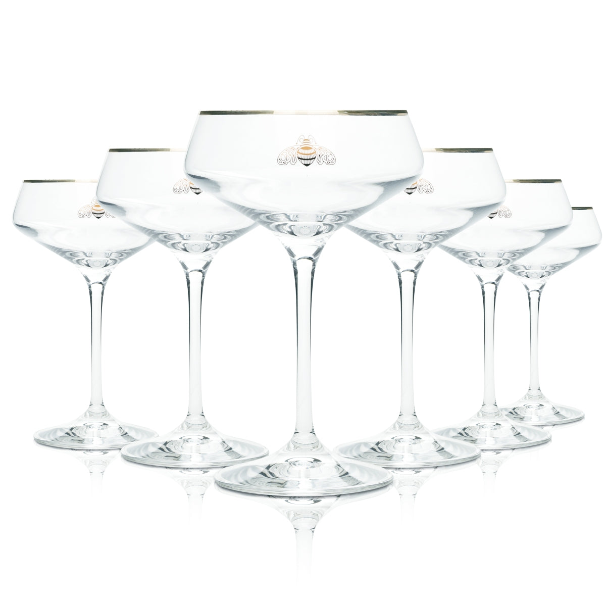 6 verres à tequila Patron 0,33 l Margarita bord doré Verres à cocktail Champus