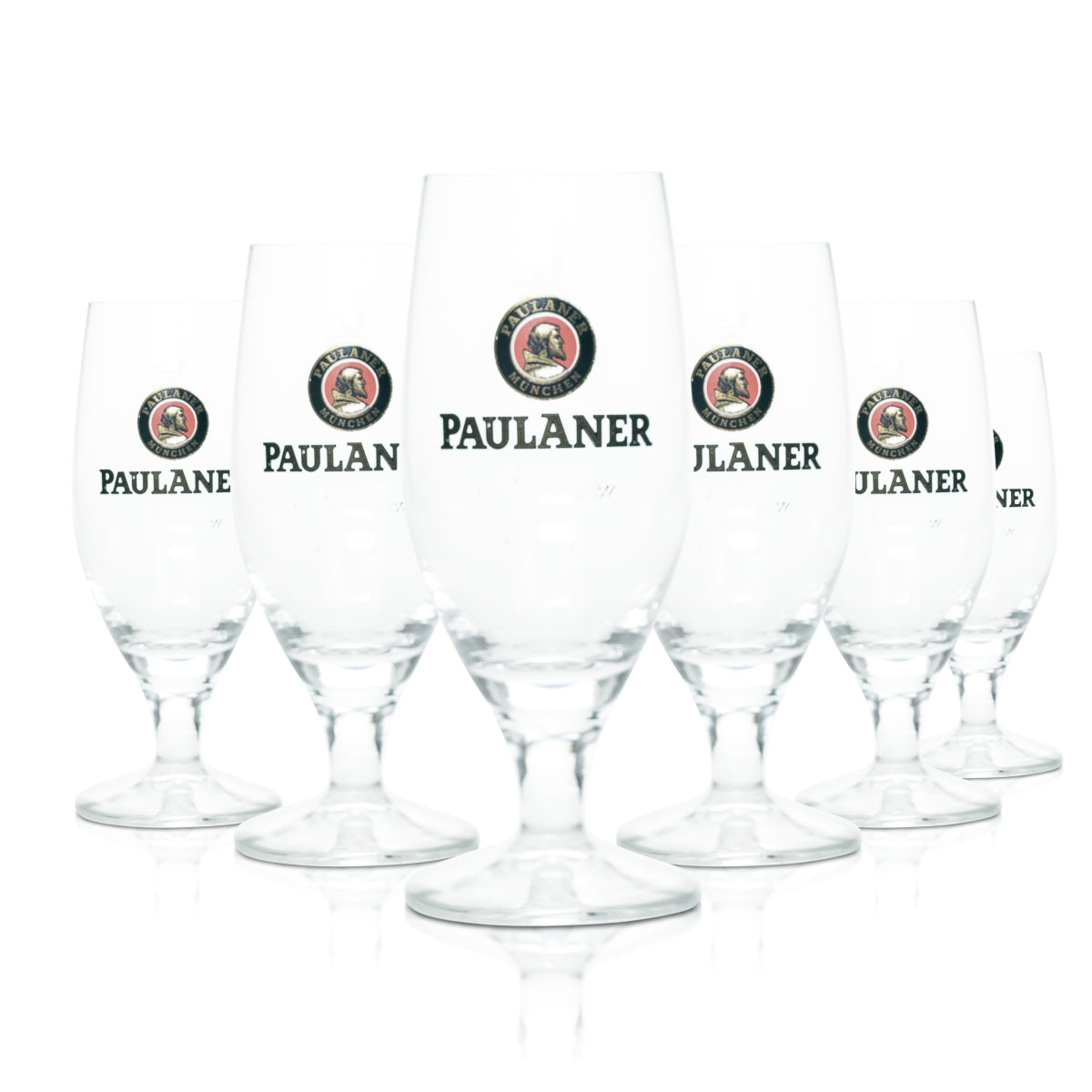 6 verres à bière Paulaner 0,2 l tulipe Premium Pils Brasserie Munich Bavière